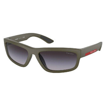 Prada Linea Rossa Prada Linea Rossa Grey Gradient Rectangular Men's Sunglasses PS 05ZS 15X09U 59