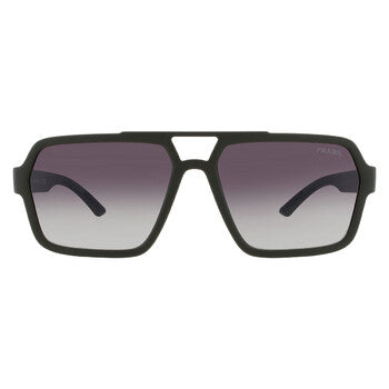 Prada Linea Rossa Prada Linea Rossa Grey Gradient Navigator Men's Sunglasses PS A06S 15X09U 59