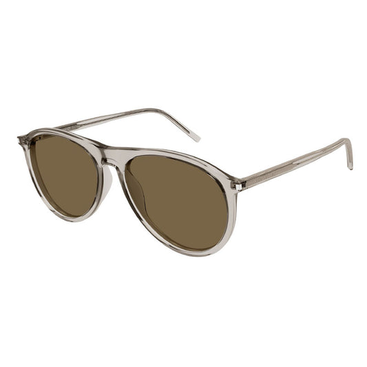 Saint Laurent SL667 004 Transparent Beige/Brown 56mm
