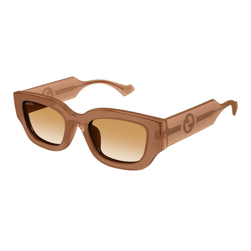 Gucci GG1558SK 004 Transparent Brown/Orange 51mm