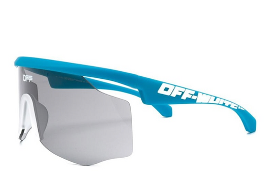 Off-White MASK-OMRI003S201060413001 LIGHT BLUE WHITE OFF-WHITE MASK SUNGLASSES