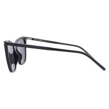 Saint Laurent Saint Laurent Grey Cat Eye Ladies Sunglasses SL 214 KATE THIN 001 55