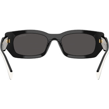 Prada Prada Dark Grey Rectangular Ladies Sunglasses PR B05S 09Q08Z 53