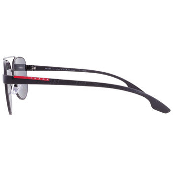Prada Linea Rossa Prada Linea Rossa Polarized Grey Pilot Men's Sunglasses PS 54TS 1AB5Z1 58