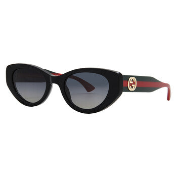 Gucci Gucci Polarized Grey Gradient Cat Eye Ladies Sunglasses GG1862S 005 52