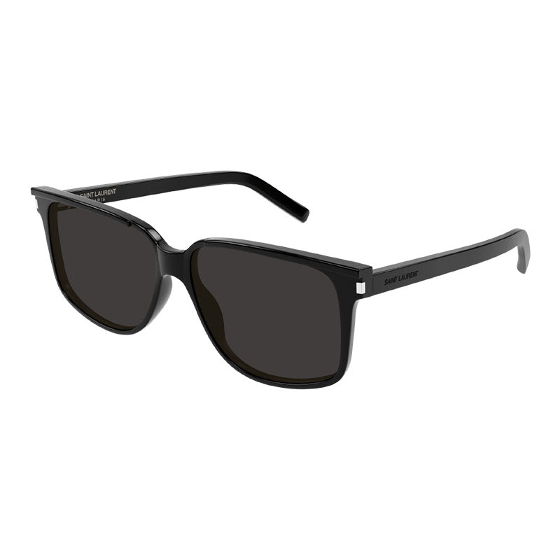 Saint Laurent SL599 001 Shiny Black/Grey 58mm