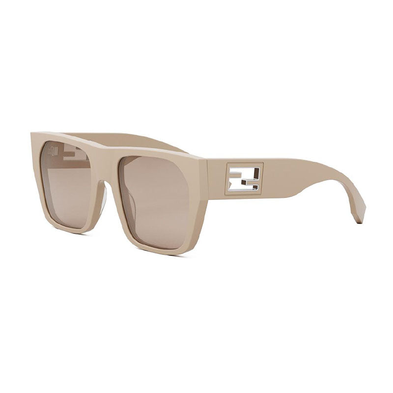 Fendi FE40124I 57E Shiny Transparent Khaki/Brown 54mm