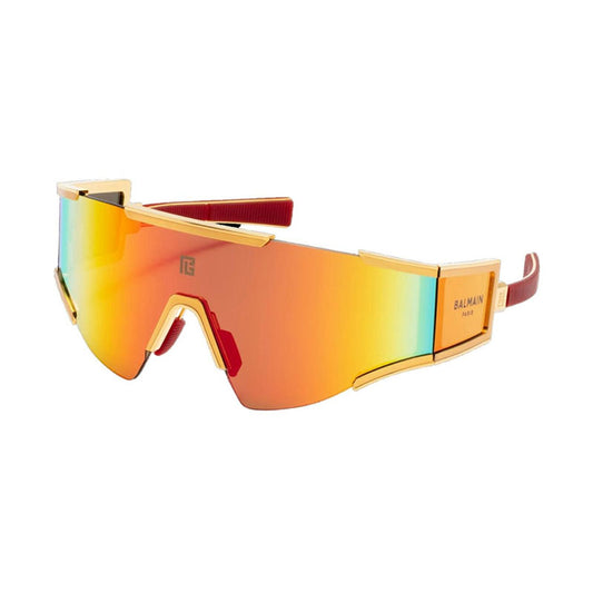 Balmain FLECHE BPS-138 C Gold/Matte Gold/Matte Red/Dark Brown/Red Mirror AR 141mm