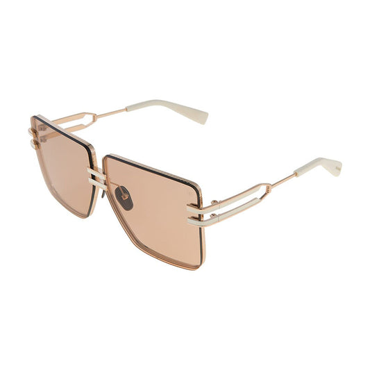 Balmain GENDARME BPS-109 C White Gold/Bone/Medium Brown 66mm