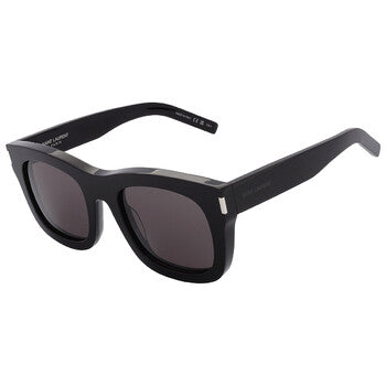 Saint Laurent Saint Laurent Dark Grey Square Ladies Sunglasses SL 650 MONCEAU 001 55