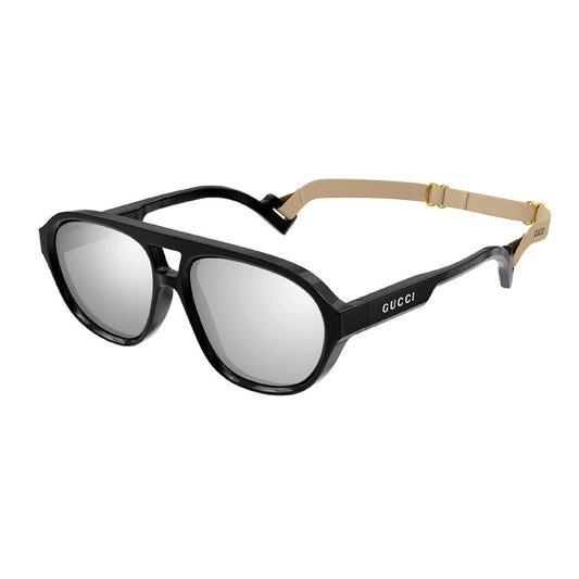 Gucci GG1239S 002 Black/Silver Mirror