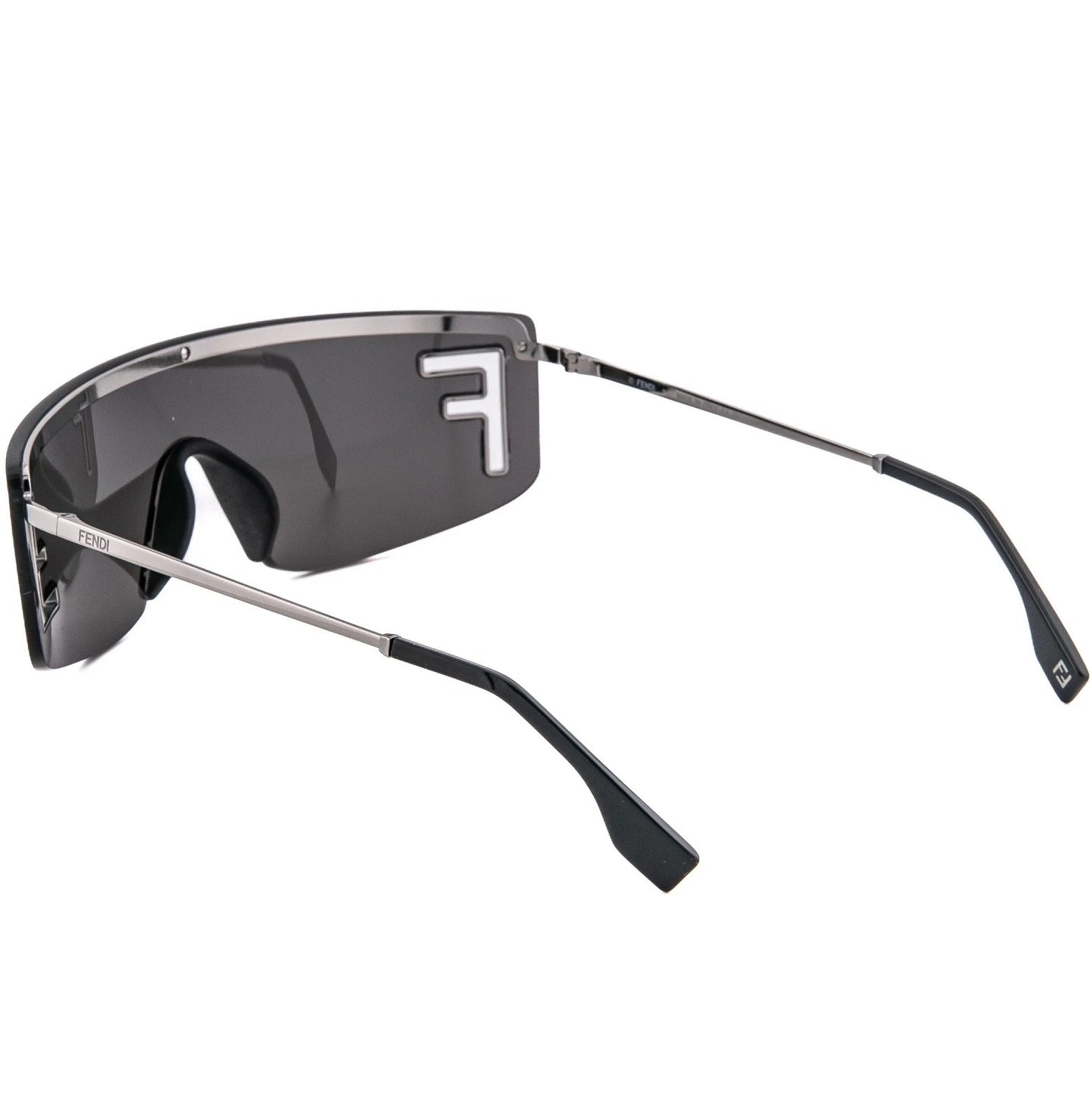 Fendi FENDI-FE40168U-14A-00 SHINY LIGHT RUTHENIUM / SMOKE 00MM FENDI SUNGLASSES