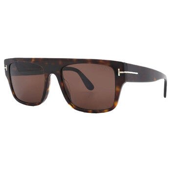 Tom Ford Tom Ford Dunning Brown Browline Men's Sunglasses FT0907 52E 55