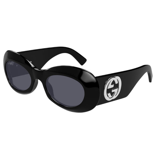 Gucci GG1696S 001 Black/Grey 51mm