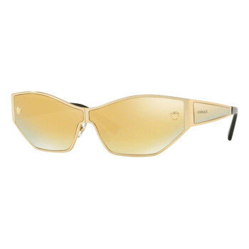 Versace Versace Brown Mirror Gold Butterfly Ladies Sunglasses VE2205 10027P 67