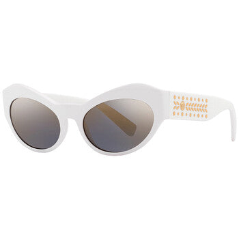 Versace Versace Grey Mirror Gradient Cat Eye Ladies Sunglasses VE4356 401/Y9 54