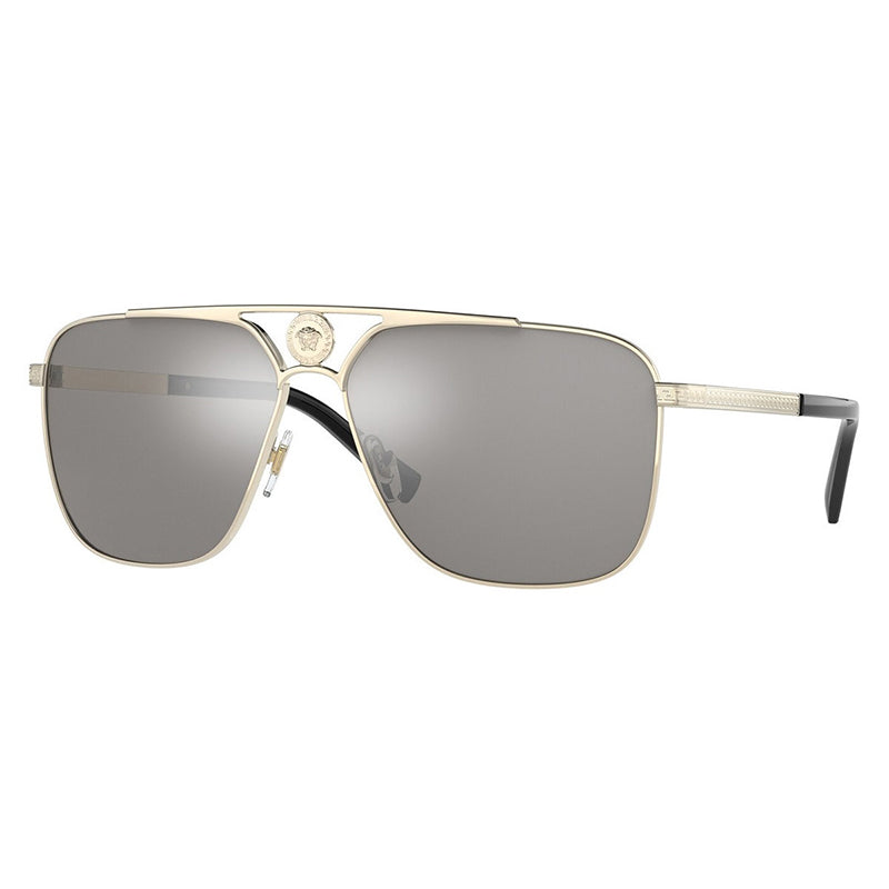 Versace VE2238 12526G Pale Gold/Light Grey Mirror Silver 61mm
