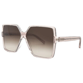 Saint Laurent Saint Laurent Brown Gradient Square Ladies Sunglasses SL 232 BETTY-005 63