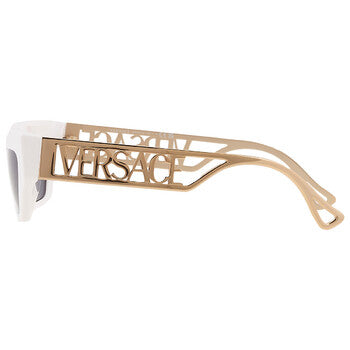 Versace Versace Dark Grey Irregular Ladies Sunglasses VE4432U 401/87 53