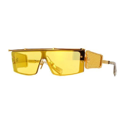 Balmain WONDER BOY III BPS-127 B Gold/Grey Crystal with Gold Flakes/Amber Bronze Mirror AR 145mm