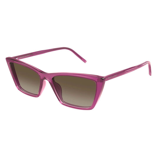 Saint Laurent SL737MICATHIN 006 Transparent Cyclamen/Khaki Gradient