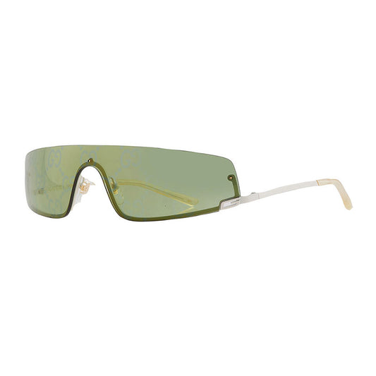 Gucci GG1561S 003 Shiny Solid Ivory/Green with GG pattern Mirror