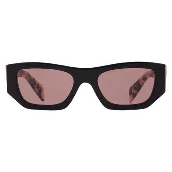 Prada Prada Light Brown Rectangular Ladies Sunglasses PR A01S 13P60B 53