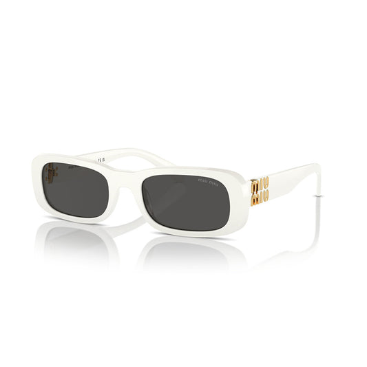 Miu Miu MU08ZS 1425S0 White Ivory/Dark Grey