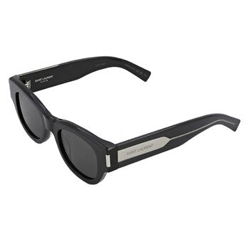 Saint Laurent Saint Laurent Grey Square Ladies Sunglasses SL 573 001 49