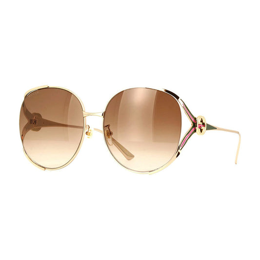 Gucci GG0225S 007 Gold/Brown Gradient 63mm
