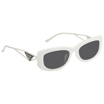 Prada Prada Dark Gray Rectangular Ladies Sunglasses PR 14YS 1425S0 53
