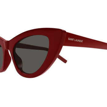 Saint Laurent Saint Laurent Grey Cat Eye Ladies Sunglasses SL 213 LILY 018 52