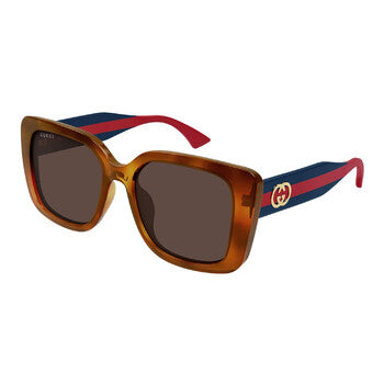 Gucci Gucci Brown Square Ladies Sunglasses GG2118SA 004 55