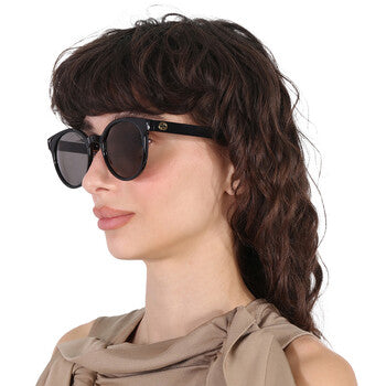 Gucci Gucci Dark Grey Phantos Ladies Sunglasses GG1339SK 001 54