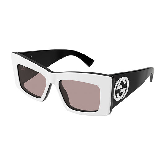 Gucci GG1842S 006 White/Black/Brown 53mm