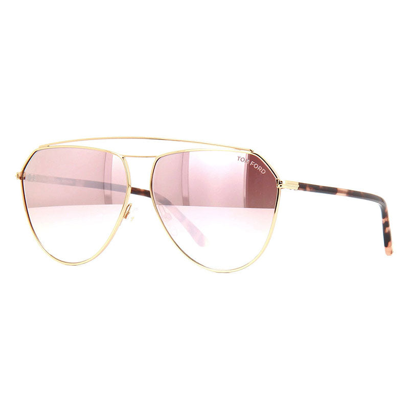 Tom Ford FT0681 28Z Shiny Gold/Pink Havana/Light Pink Mirror Gradient 63mm