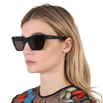 Saint Laurent Saint Laurent Grey Cat Eye Ladies Sunglasses SL 276 MICA 032 55