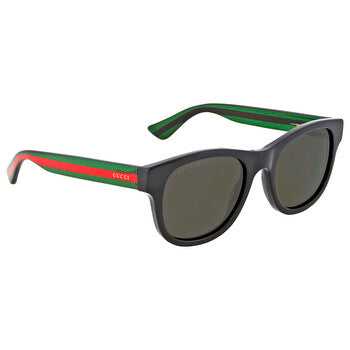 Gucci Gucci Polarized Grey Square Men's Sunglasses GG0003S 006 52