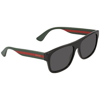Gucci Gucci Grey Square Men's Sunglasses GG0341S 001 56