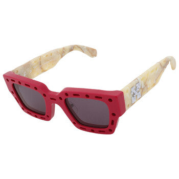 Off-White Off-White Mercer Full Smoke Square Unisex Sunglasses OERI026 2507 48