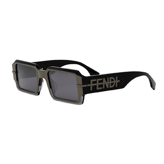 Fendi FE40073U 05A Shiny Black/Grey/Grey 52mm