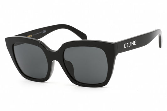 Celine CL40198F 01A Shiny Black/Smoke 56mm