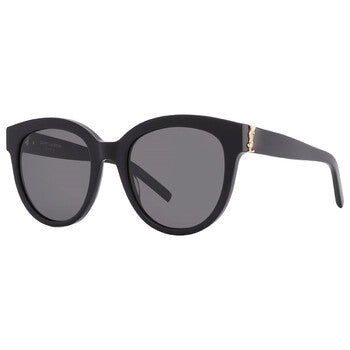 Saint Laurent Saint Laurent Grey Round Ladies Sunglasses SL M29 003 52