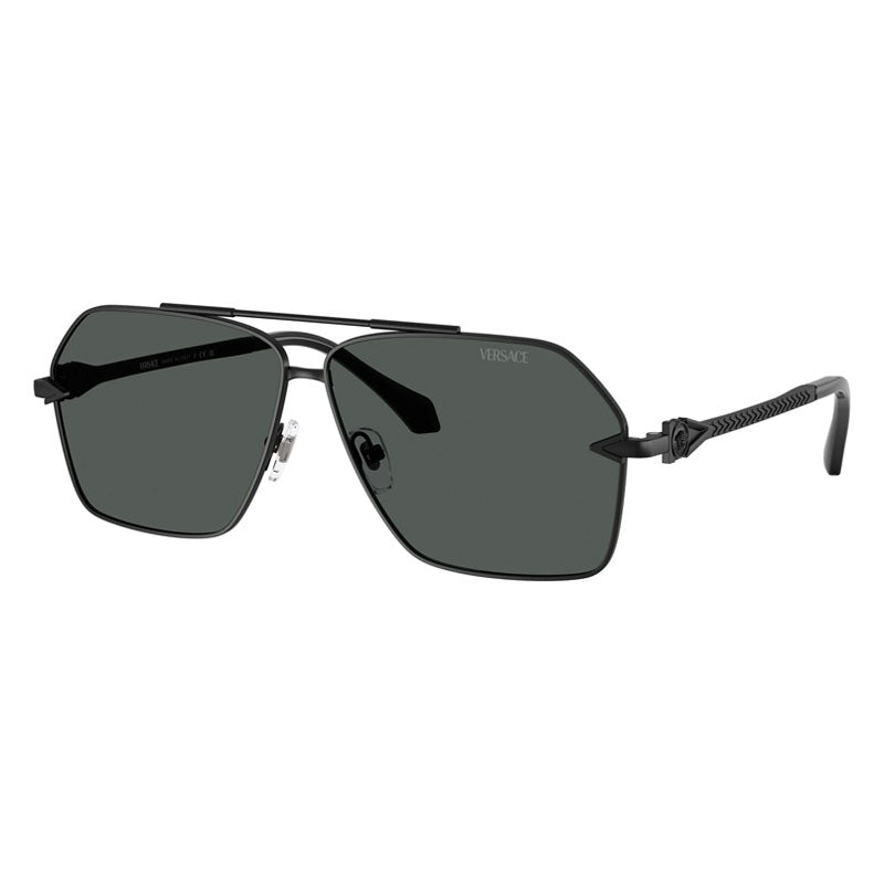 Versace VE2284 143687 Matte Black/Dark Grey 63mm