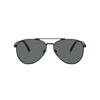 Prada Prada Polarized Dark Grey Pilot Men's Sunglasses PR A58S 1AB5Z1 58