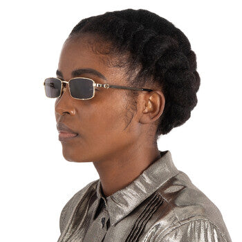 Gucci Gucci Grey Rectangular Ladies Sunglasses GG1600S 001 56
