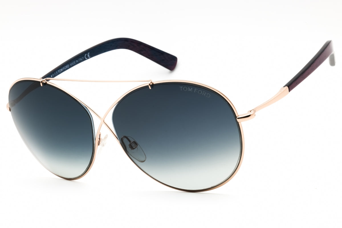 Tom Ford FT0394S 28W Gold/Blue Gradient 62mm