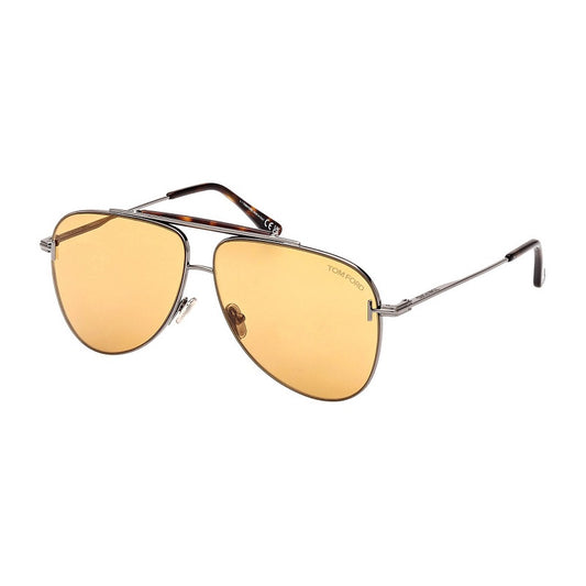 Tom Ford FT1018 08E Shiny Gunmetal Havana/Amber 60mm