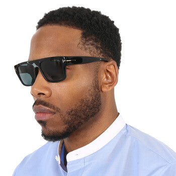 Tom Ford Tom Ford Dunning Blue Browline Men's Sunglasses FT0907 01V 55