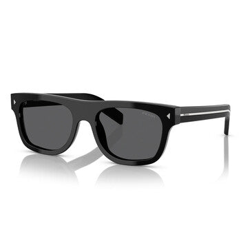 Prada Prada Dark Grey Rectangular Men's Sunglasses PR B12S 16K731 55